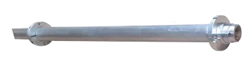 Allpa Aluminum Stern Tube Ø50x40mm, L=1500mm For Ø30mm Propeller Shaft Incl. Clamp
