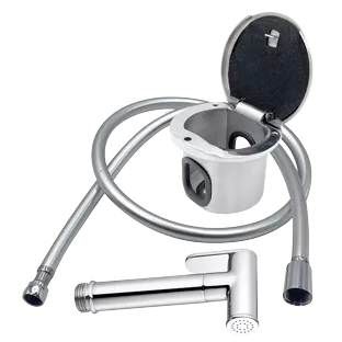 Allpa Hand Shower With Stainless Steel Built-In Cabinet; Hose Length=2,5m