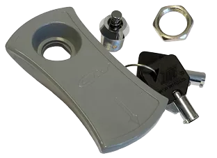 Allpa Lock With Key, Spare Key For Plastic Hatch, Grey
