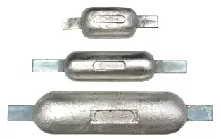 Allpa Magnesium Weld-On Hull Anodes with Welding Strip