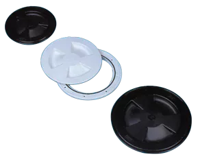 Allpa Plastic Inspection Hatch, Ø143x104mm, Black