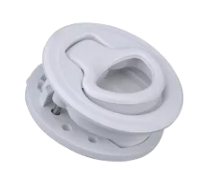 Allpa Plastic Slam Latch For Light And Medium Weight Hatches & Doors, Ø60mm, White