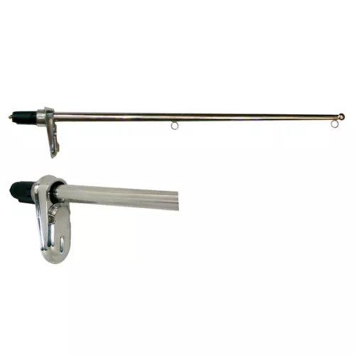 Allpa Stainless Steel Flag Pole, Removable With Watertight Base With Closing Cap