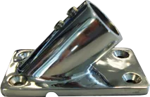 Allpa Stainless Steel Flag Pole Support With Deck Mount Support 45°, Inner Size Ø22mm