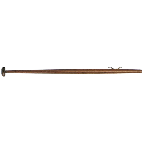 Allpa Wooden Flag Pole, Varnished, L=1250mm, Ø28mm, Base Ø22mm, With Nylon Cleat