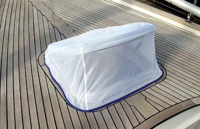 Blue Performance Hatch Cover With Mosquito Net 4 70 x 70 cm