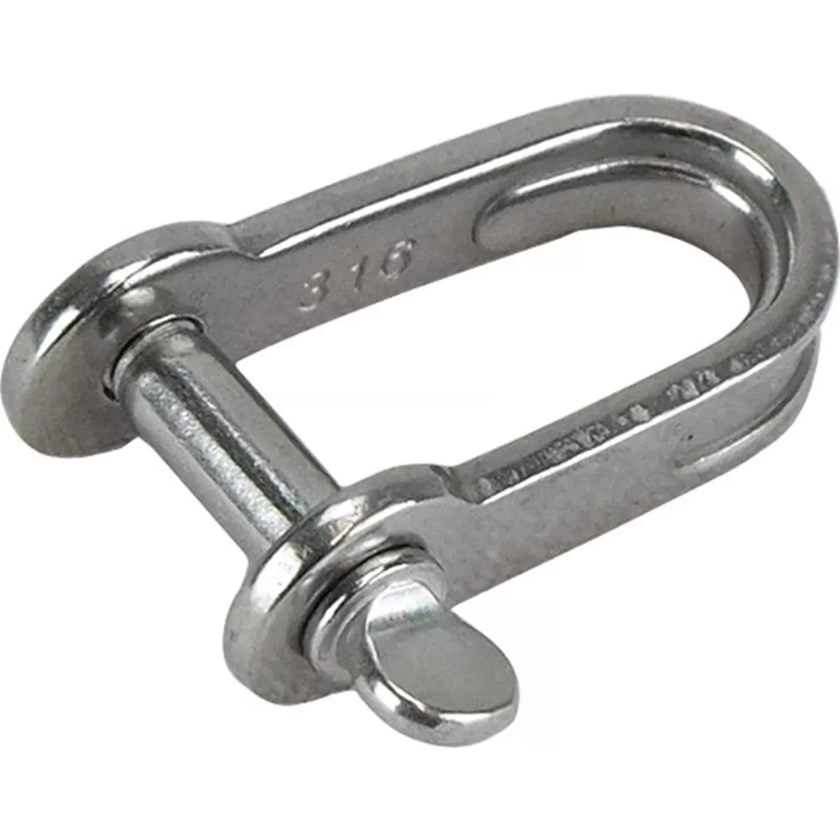 ‘D’ Shackle – Flat – 316 Stainless Steel