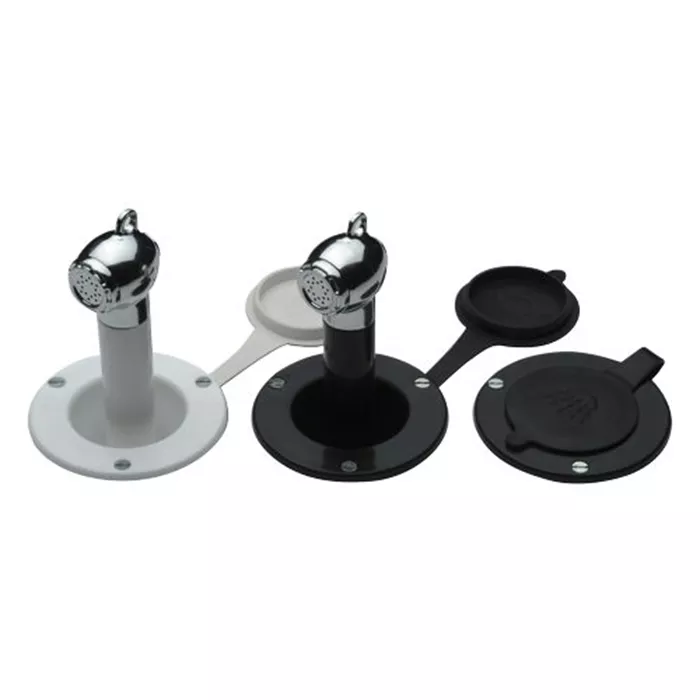 Deck Shower Barka Flush Mount – Compact and Elegant Deck Shower with Chrome Head