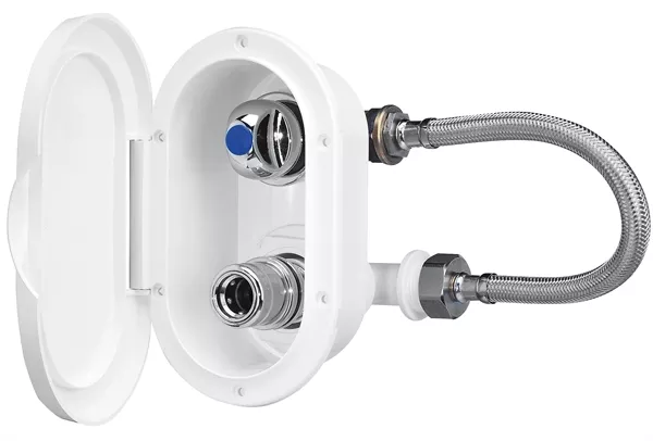 Deck Water Supply Plug in Plastic Case Box