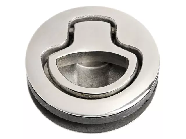 Flush Pull Ring Latch ø62 mm with Square Stop