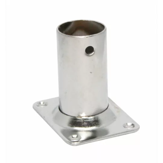 FNI Stainless Steel 90° Rectangular Base Plate Ring, Ø22–25 mm