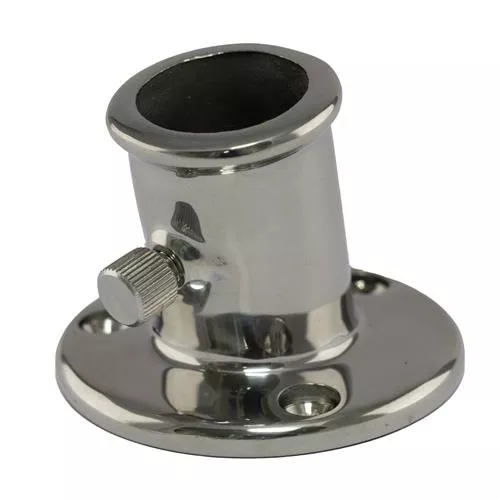 Hollex Flagpole Holder 25mm AISI316 10°