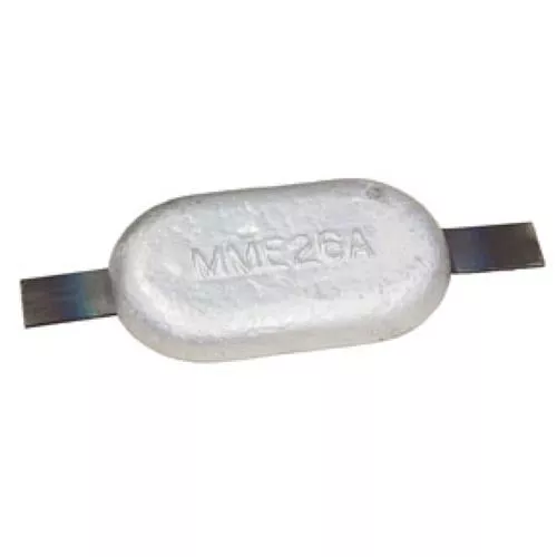 MME MME26AA Aluminium Rectangular Hull & Rudder Anode for Aluminium Hulls 270x150x33 mm