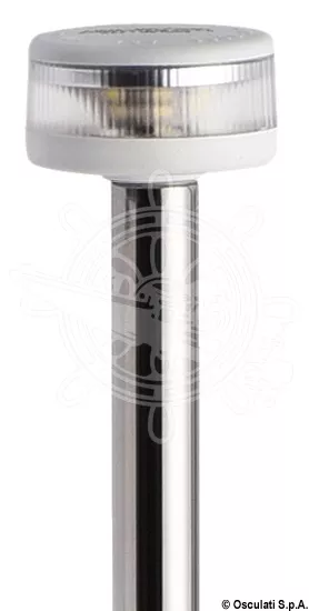 Osculati 11.039.40 - Evoled 360° Bottom Light Pole Standard Base White 100 cm Stainless Steel Tube 12V 2W