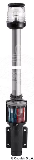 Osculati 11.126.00 - Classic Combined Aluminium Pole Anchor Light Black Side Mount 100 cm