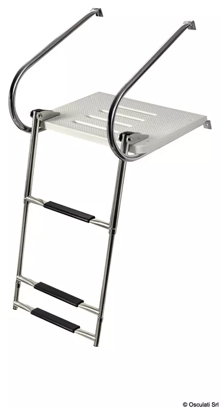 Osculati 48.419.60 - Fiberglass Technopolymer Stern Platform, 45x35 cm, Without Ladder