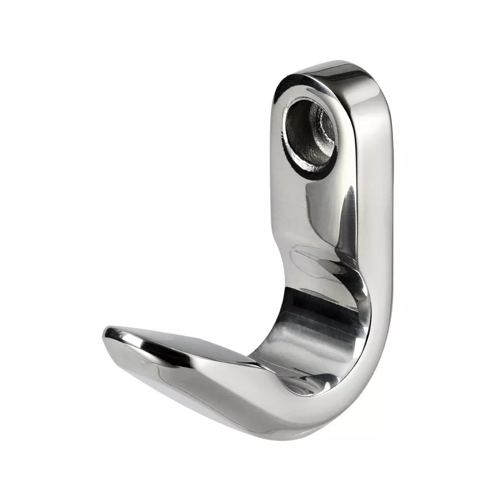 Osculati High-Resistance Single-Screw Hook 47x16x44 mm 316 Stainless Steel - 38.301.14