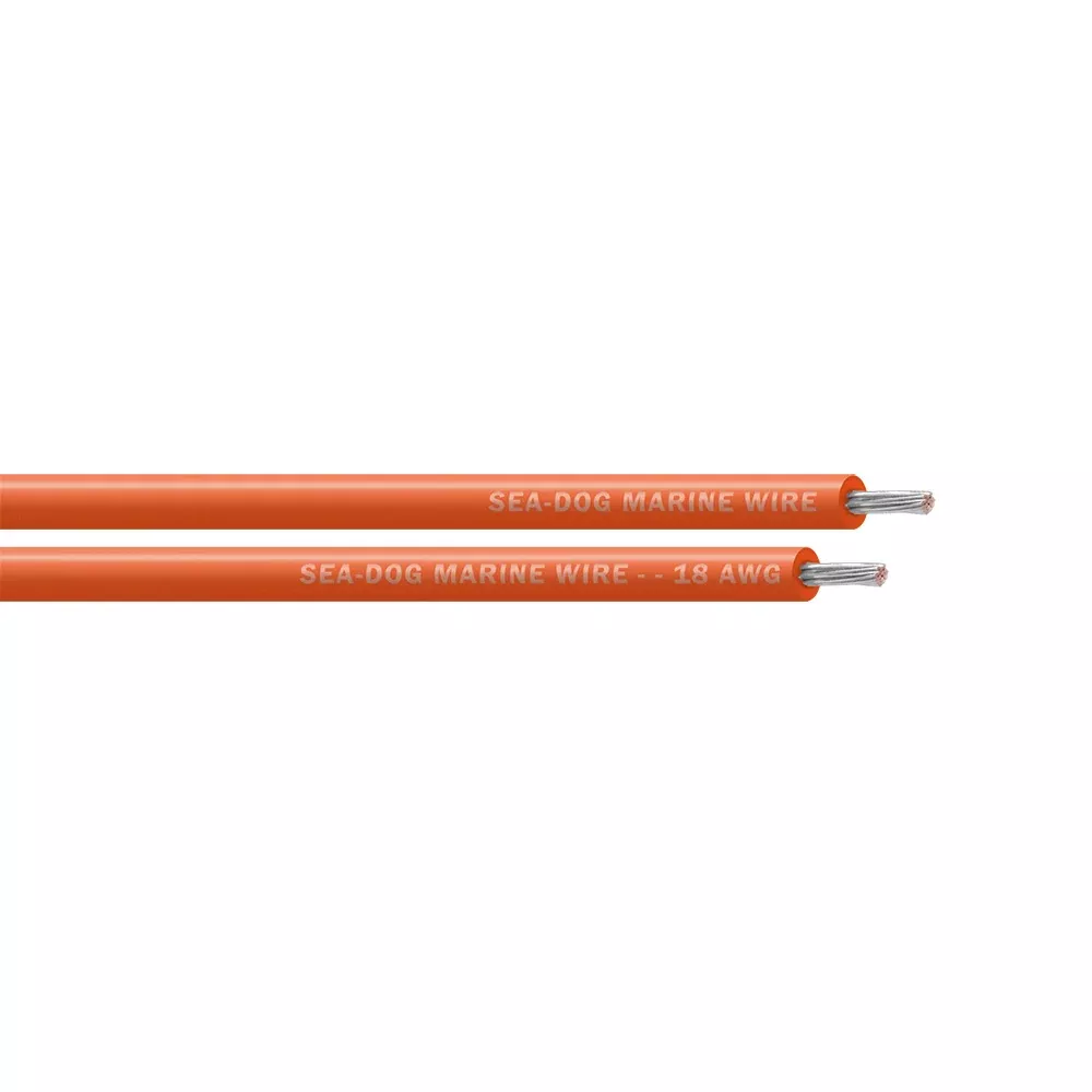 Sea-Dog 18 AWG Orange Primary Wire - 100' [8018082]