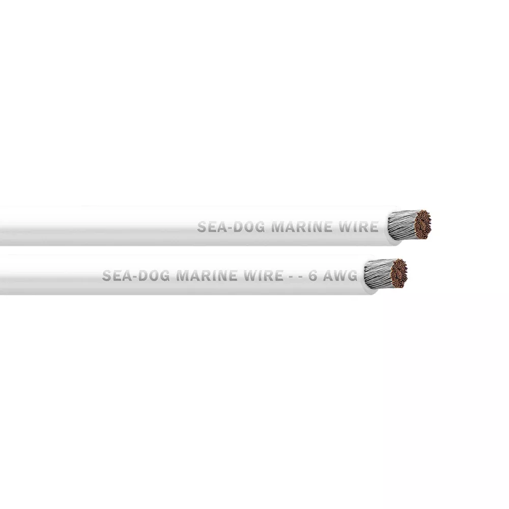 Sea-Dog 6 AWG White Battery Cable - 750' [8006058]