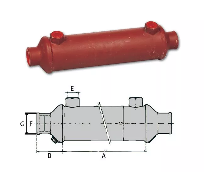 Single Marine Oil Cooler Type 55 and 75