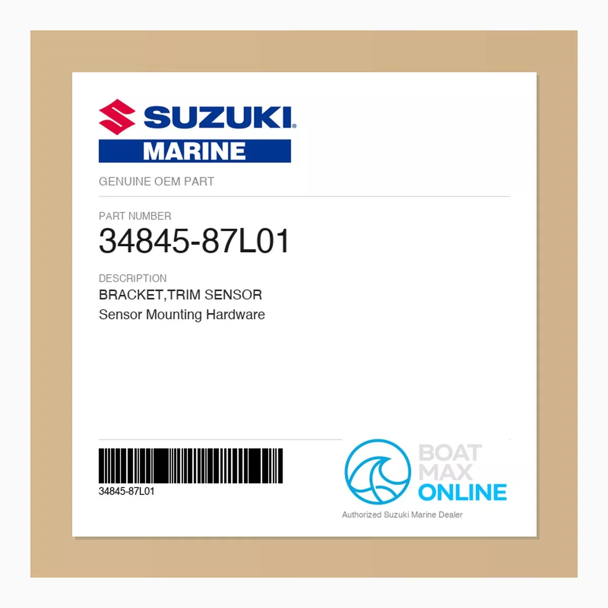 Suzuki OEM Trim Sensor Bracket 34845-87L01 | Sensor Mounting Hardware