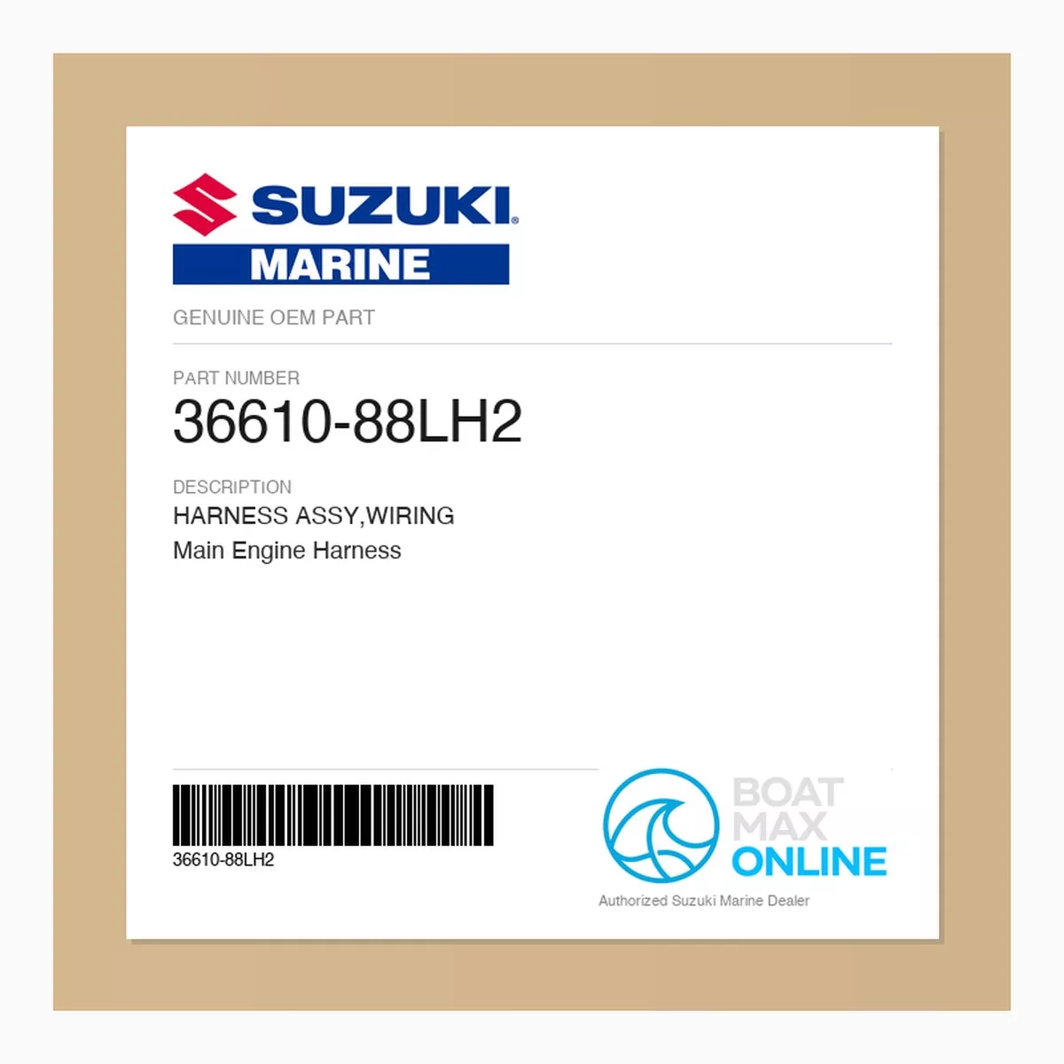 Suzuki OEM Wiring Harness Assembly 36610-88LH2 | Main Engine Harness