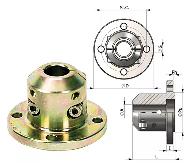 TOR Marine FLM Propeller Shaft Clamping Hub