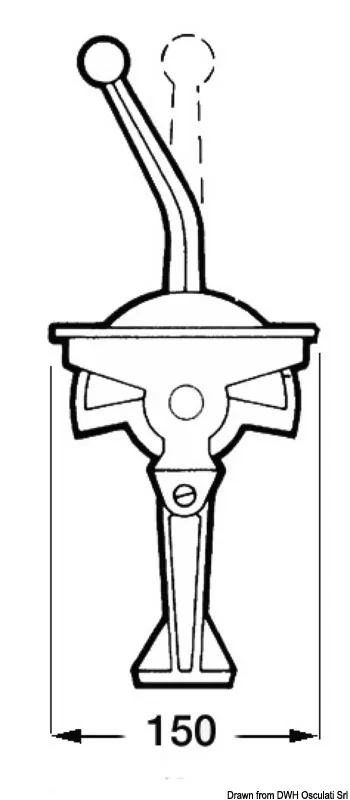 Ultraflex GEMINI B46/B50/B59 Lever Throttle Control (Top Mount)