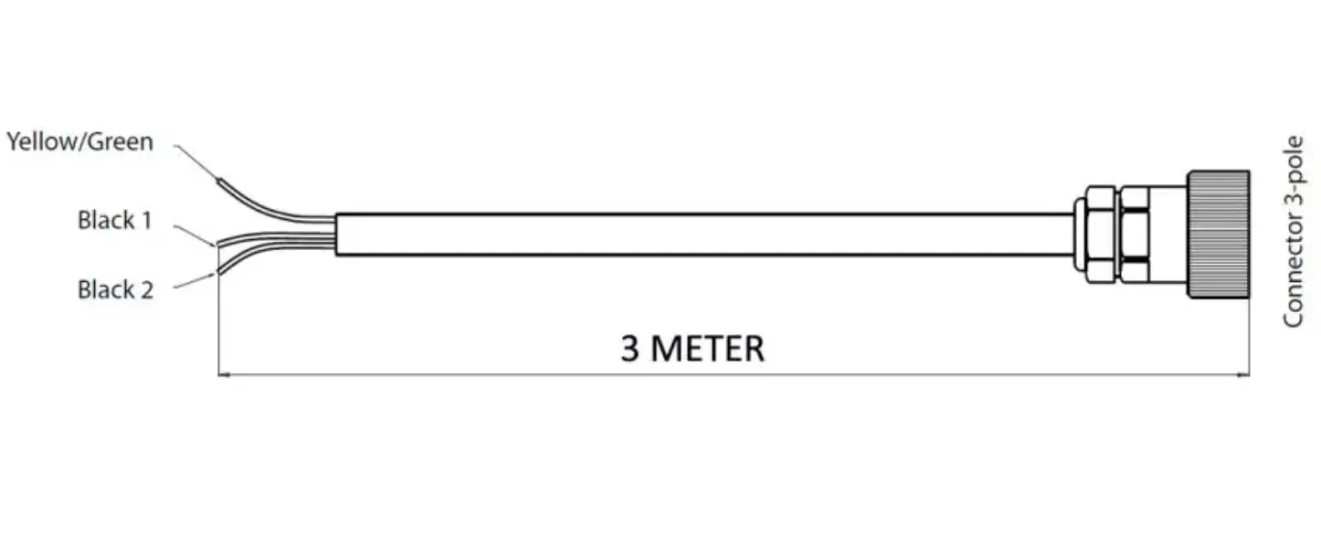 Vetus EC3T3M - Cable EC3 Trim 3 meter