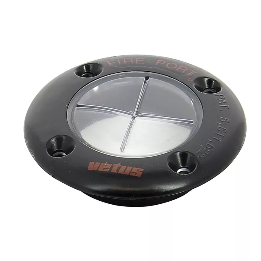 Vetus FIREPORTB - Fireport for Engine Compartment with Black Finishing Ring