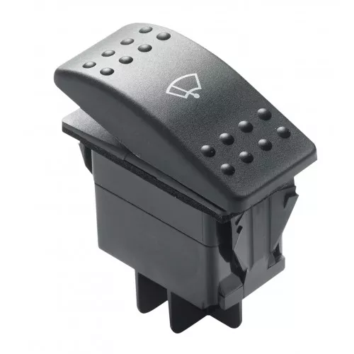 Vetus HDMSW2 Wiper Three Position Rocker Control Switch for Single Wiper Motor