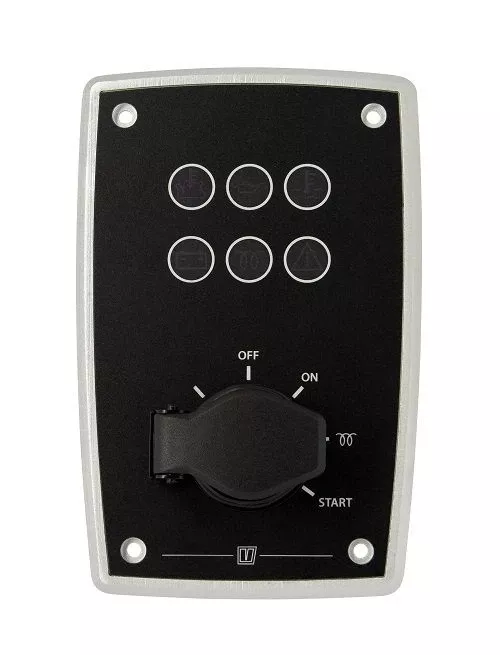 Vetus MPA10S - Aluminium Engine Panel MPA10 SOLAS, 12V, Black