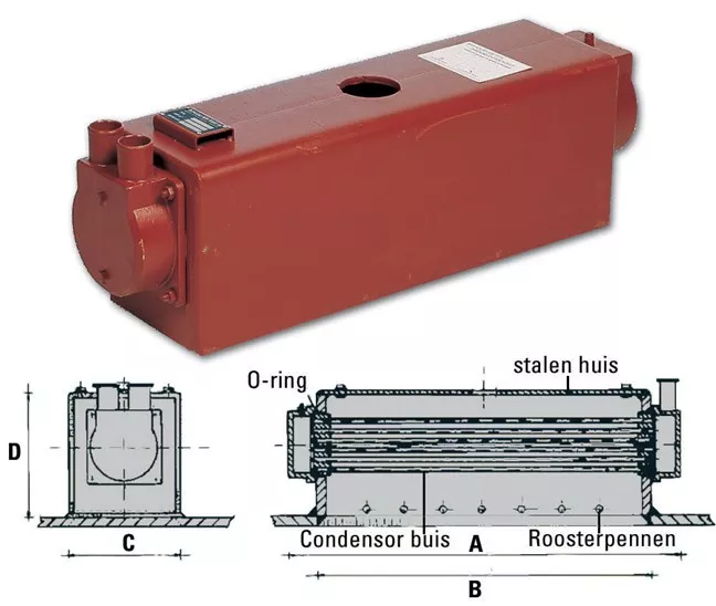 Weld-In Marine Oil Cooler Type 140